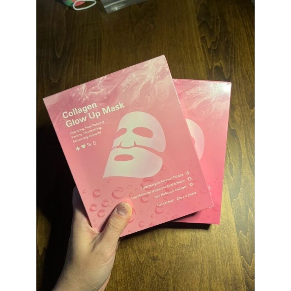Puisa Collagen Glow Up Hydrogel - 8 Pack Overnight Hydrating Facial Masks